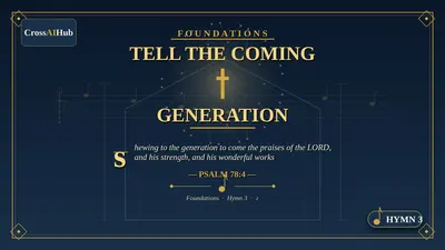 Hymn 3 &mdash; Tell the Coming Generation