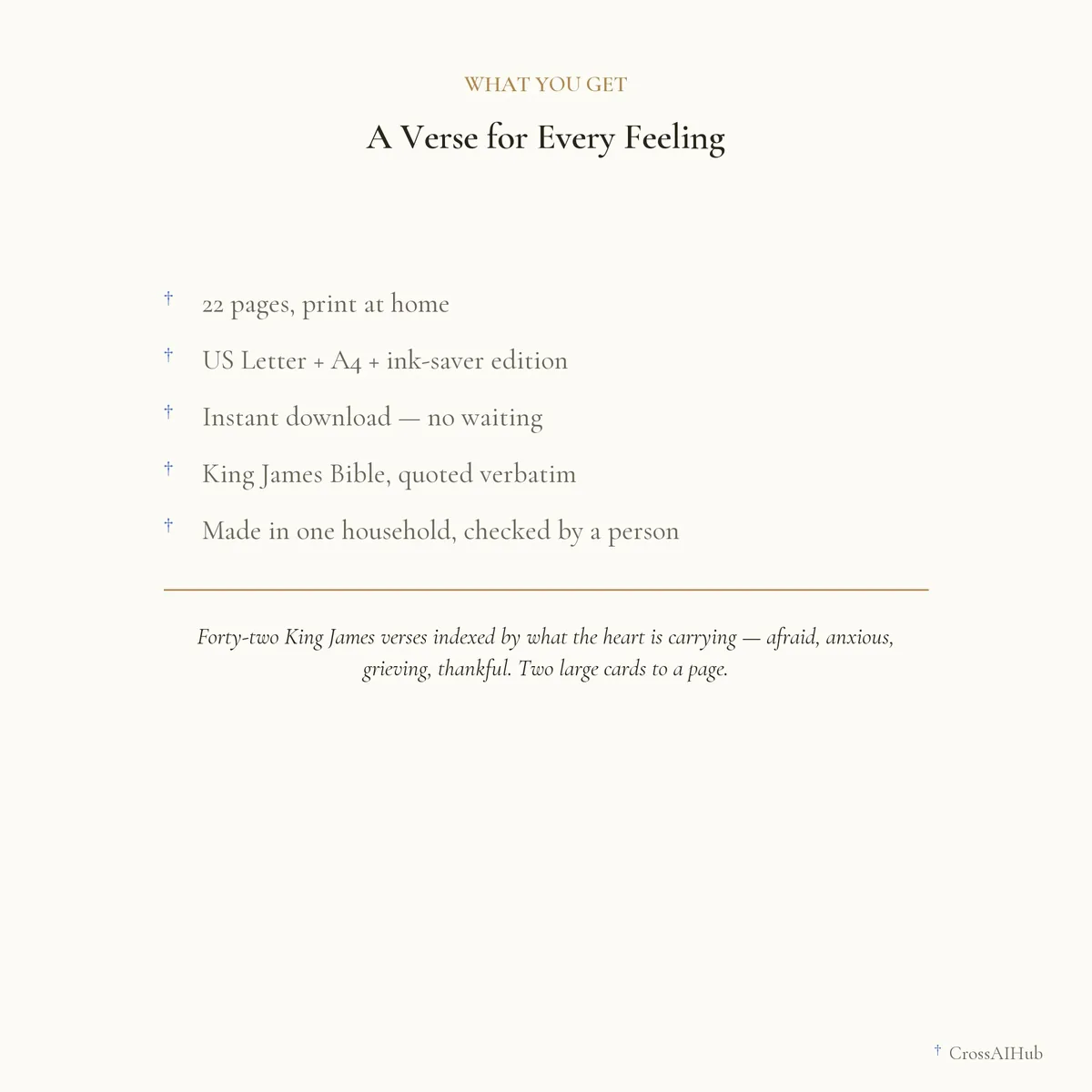 What is in the download — A Verse for Every Feeling — 42 Scripture Cards