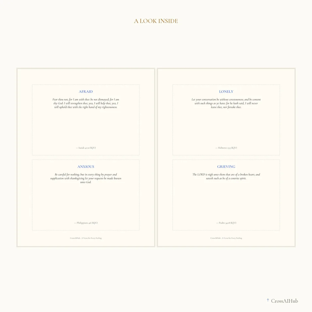 A look inside — A Verse for Every Feeling — 42 Scripture Cards