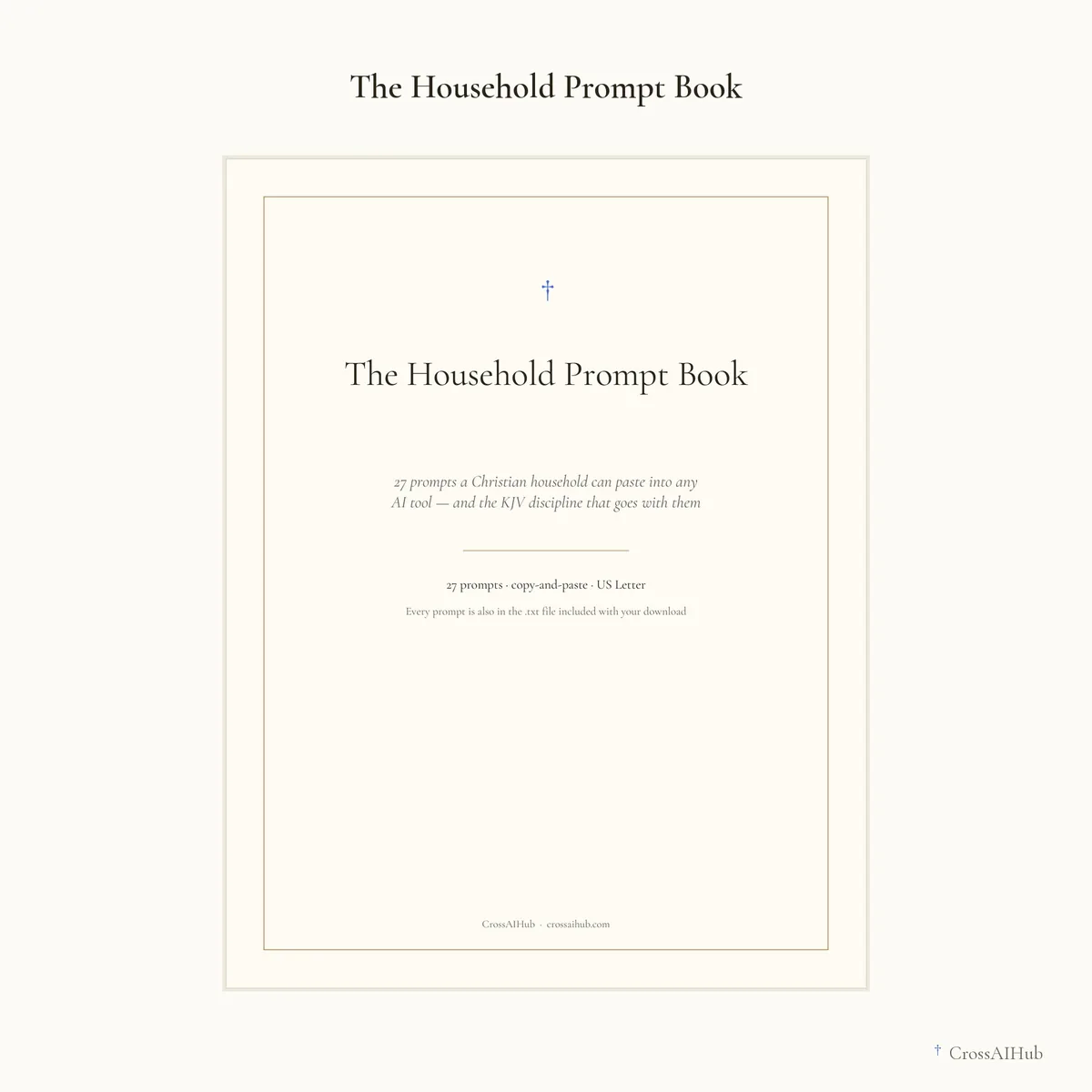 The cover — The Household Prompt Book