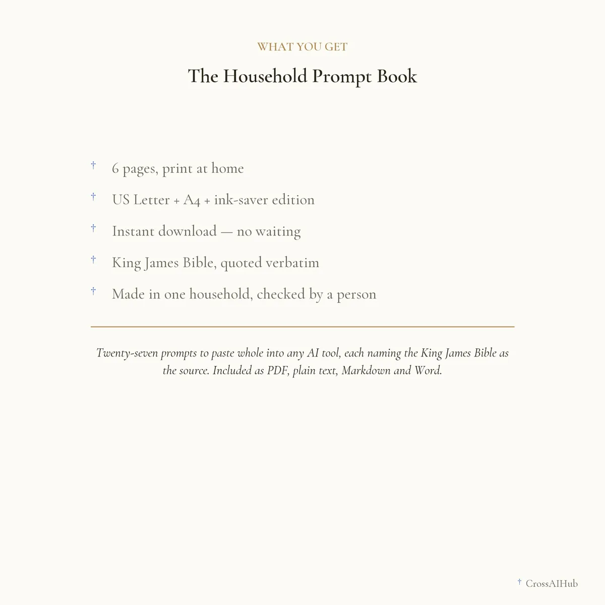 What is in the download — The Household Prompt Book