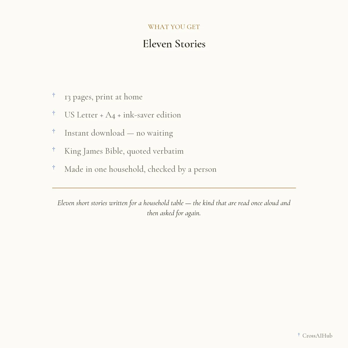 What is in the download — Eleven Stories