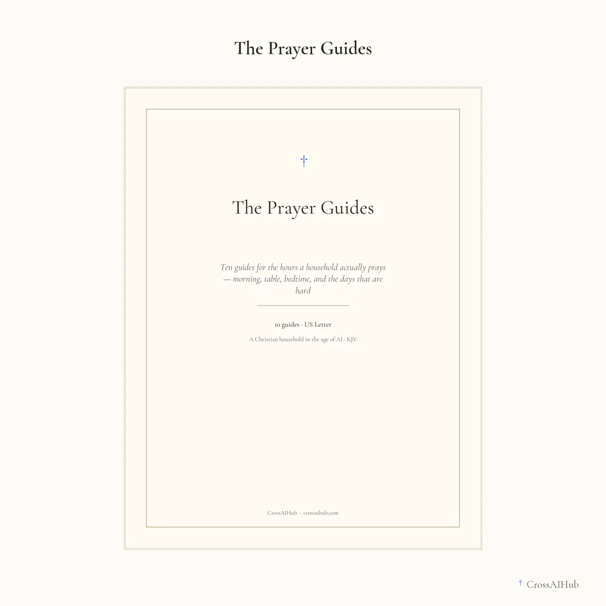 The cover — The Prayer Guides