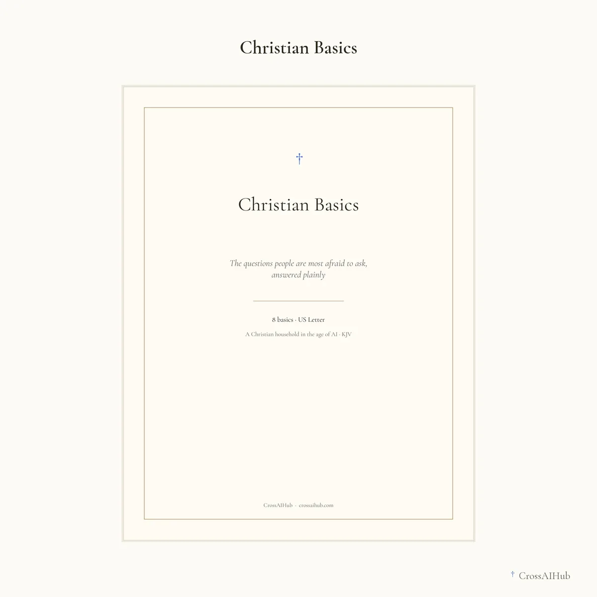 The cover — Christian Basics