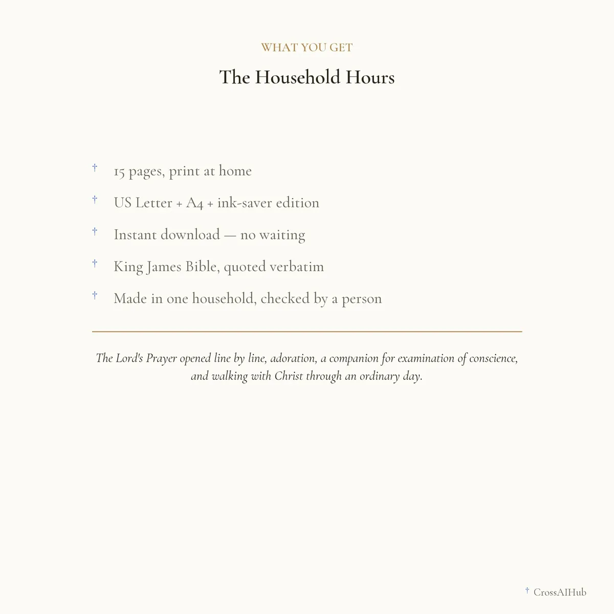 What is in the download — The Household Hours