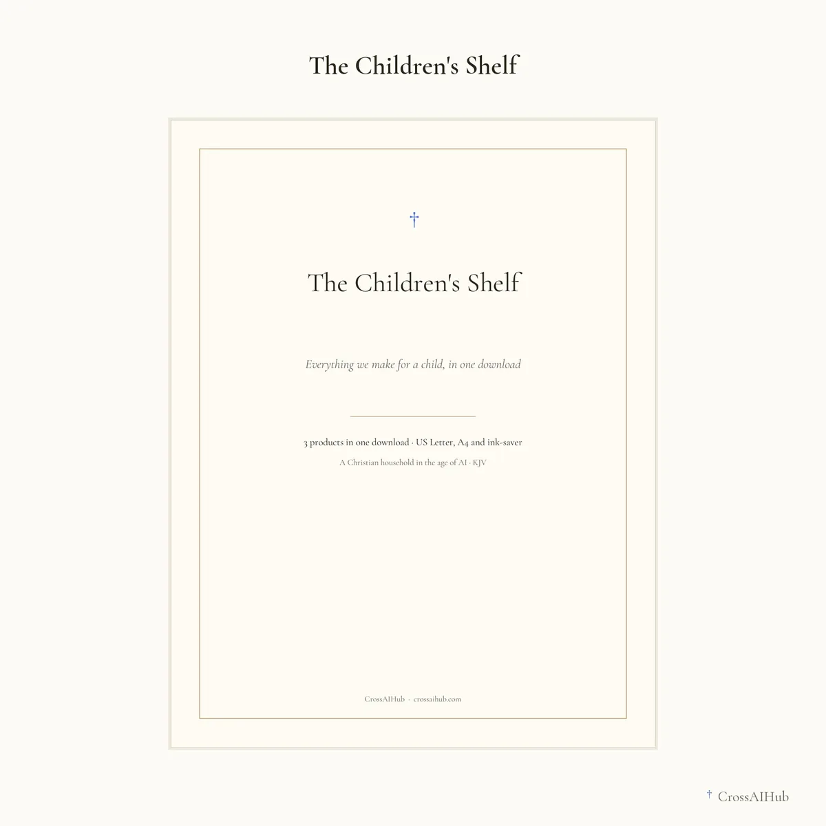 The cover — The Children's Shelf