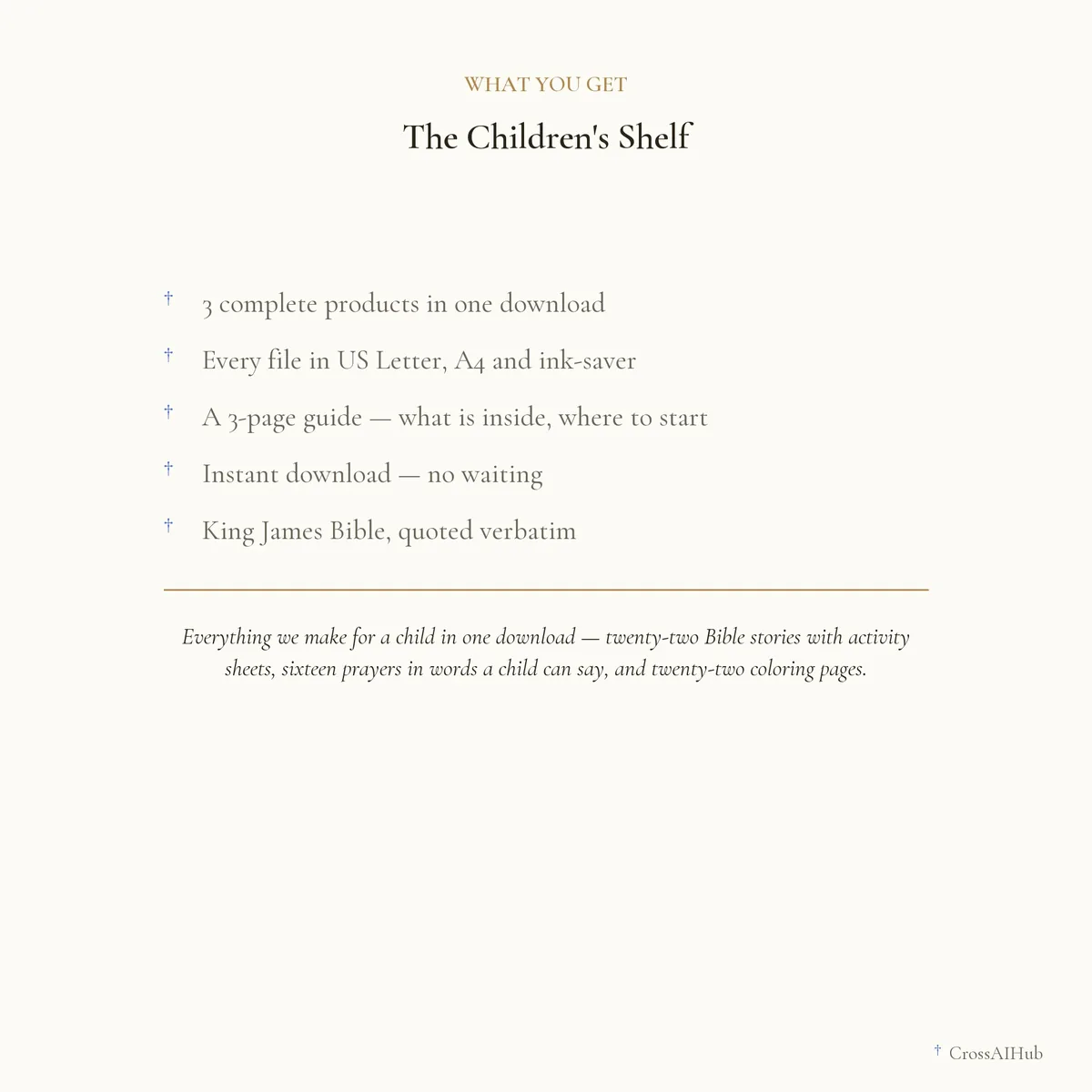 What is in the download — The Children's Shelf
