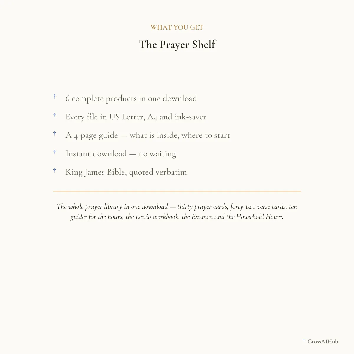 What is in the download — The Prayer Shelf