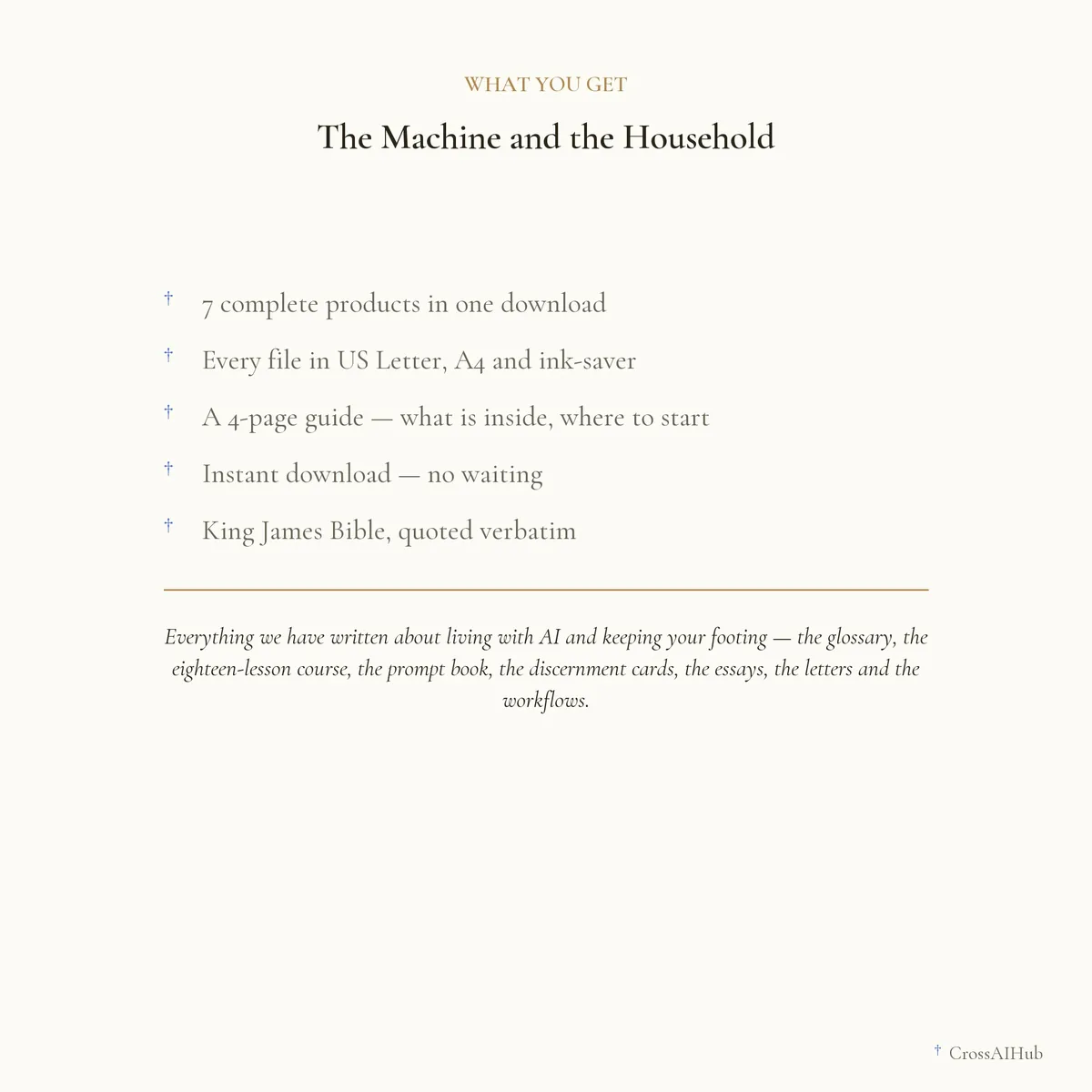 What is in the download — The Machine and the Household