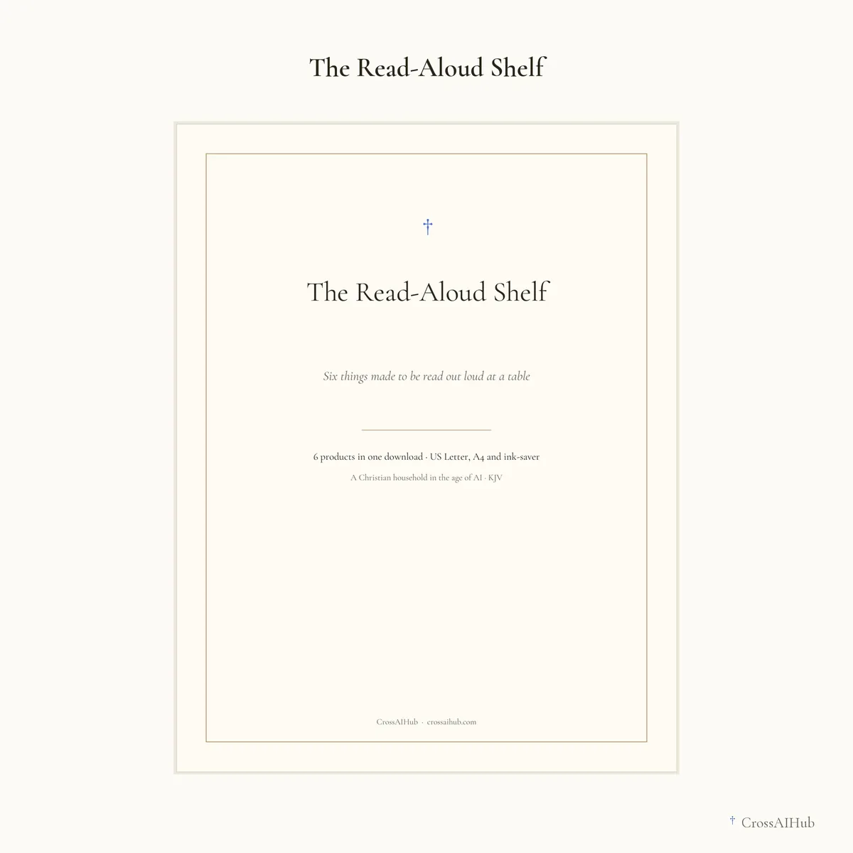 The cover — The Read-Aloud Shelf