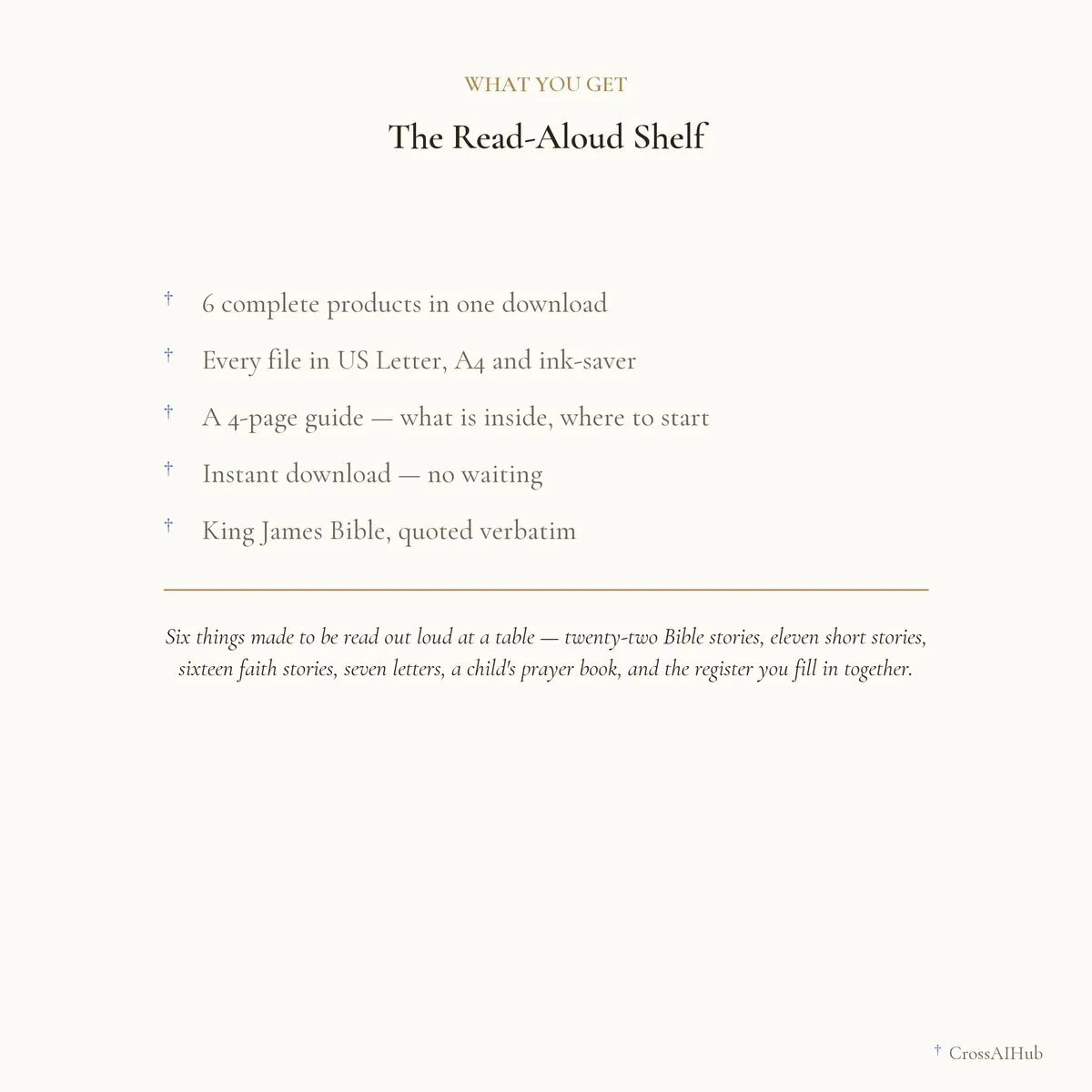 What is in the download — The Read-Aloud Shelf