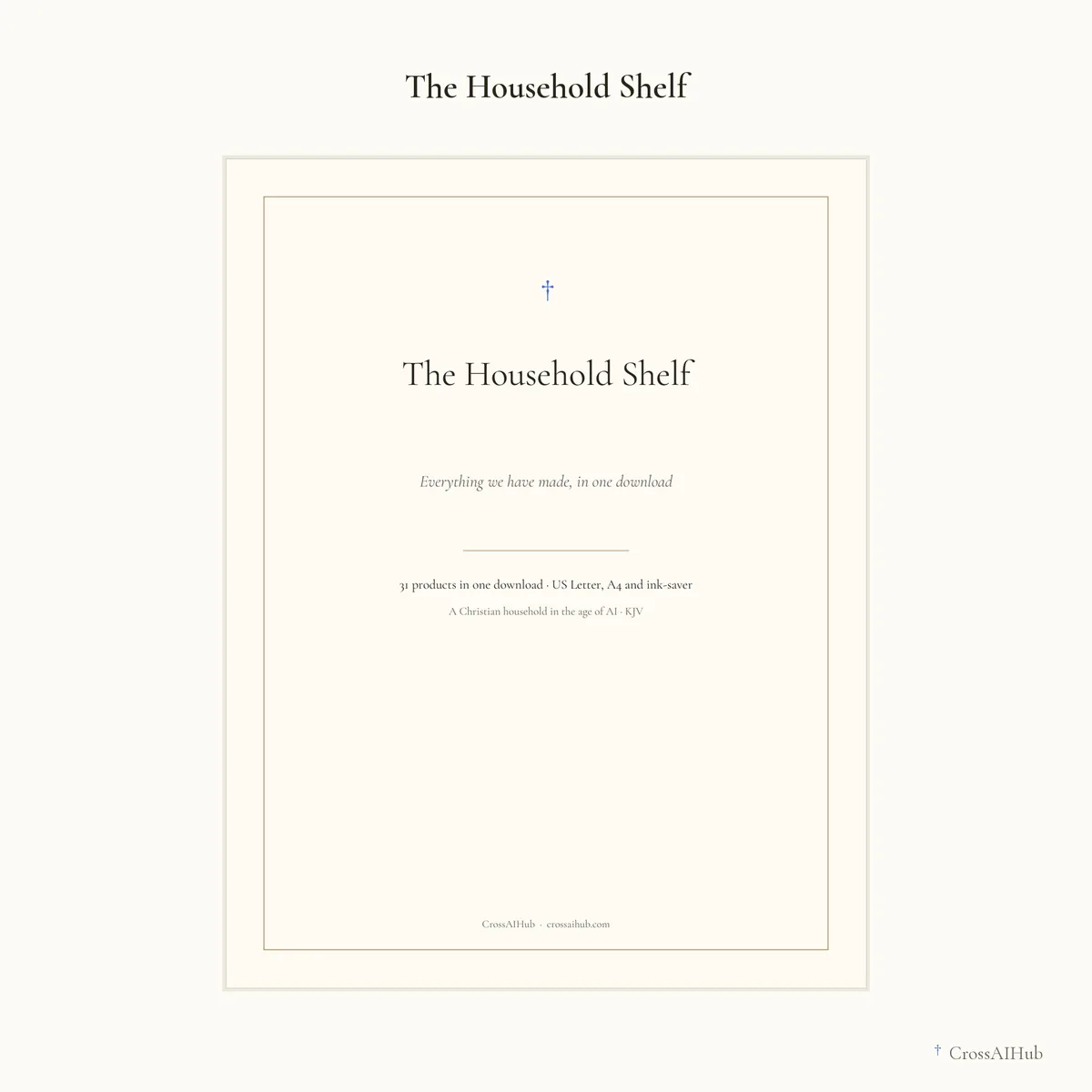 The cover — The Household Shelf